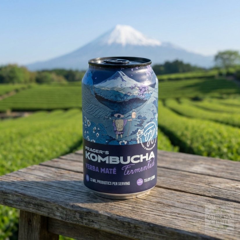 Prager’s Kombucha Yerba Maté| Energie z maté- zahradachuti.com