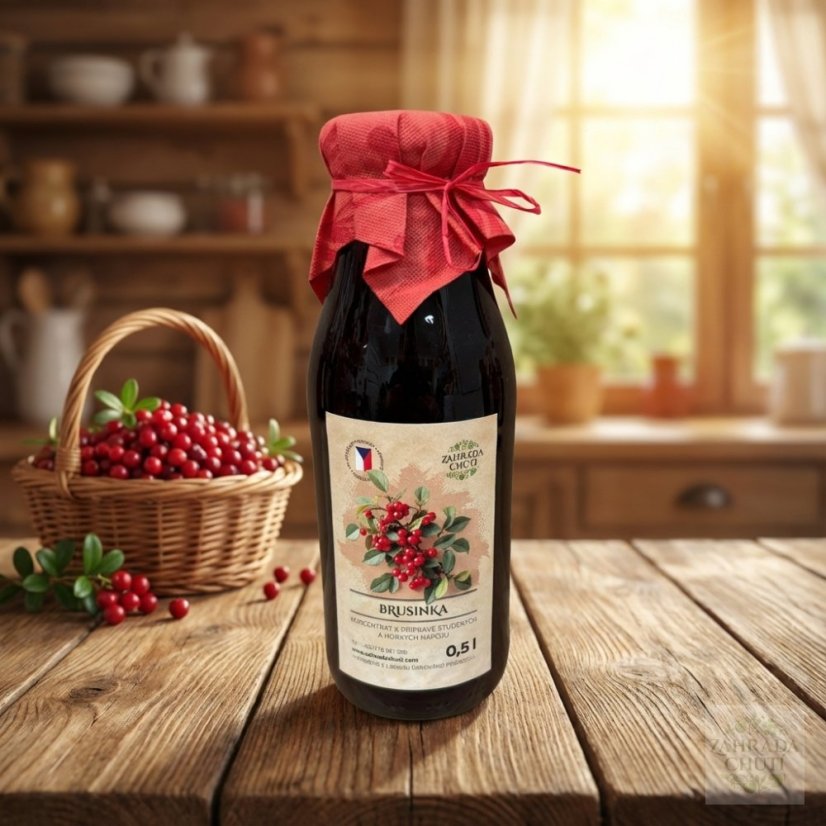 Brusinkový sirup - zahradachuti.com