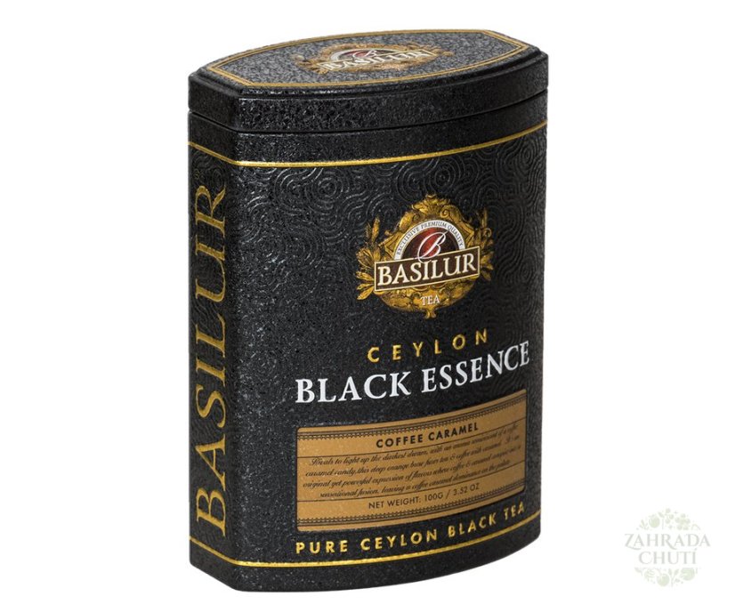 BASILUR Black Essence Coffee Caramel plech 100g