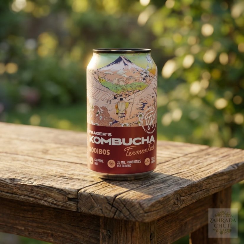 Prager’s Kombucha Rooibos 330 ml | Bez kofeinu - zahradachuti.com