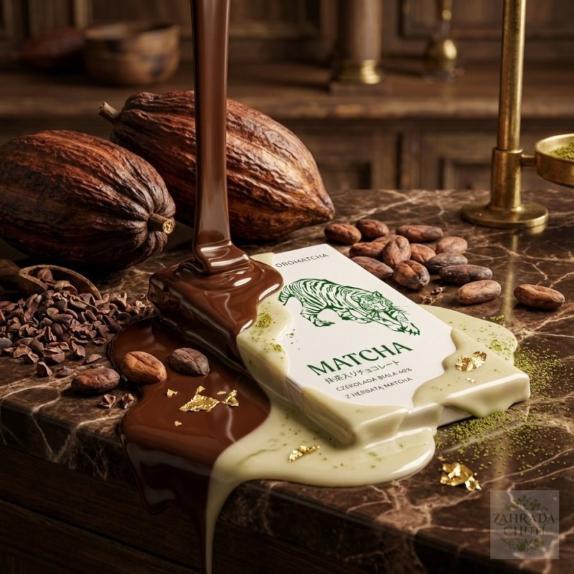 Bílá čokoláda 40 % s čajem MATCHA - zahradachuti.com