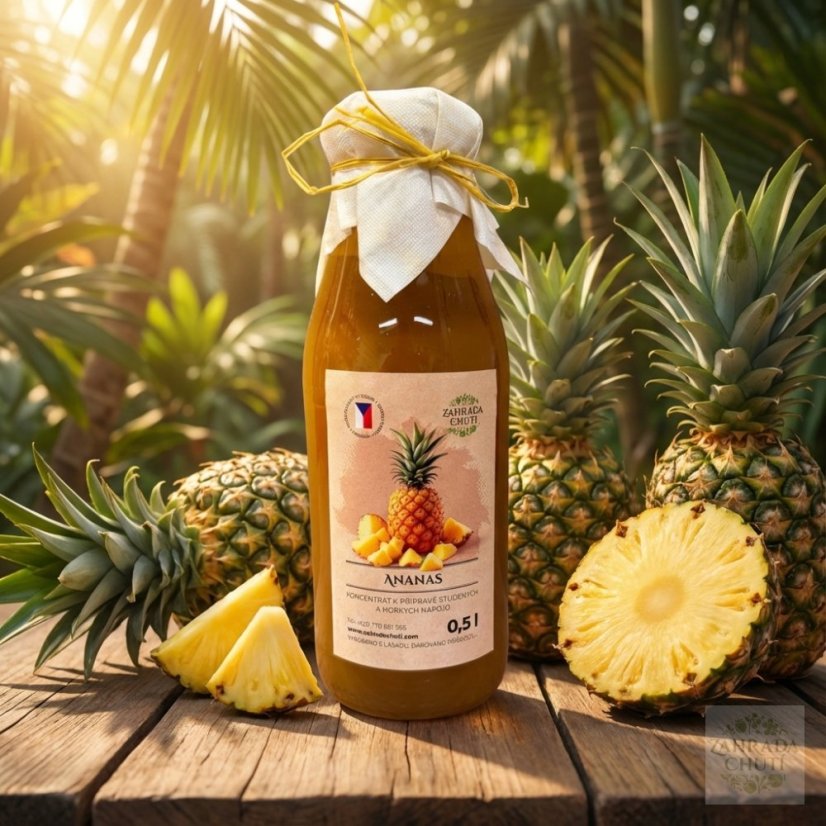 Přírodní ananasový sirup – Zahrada chutí