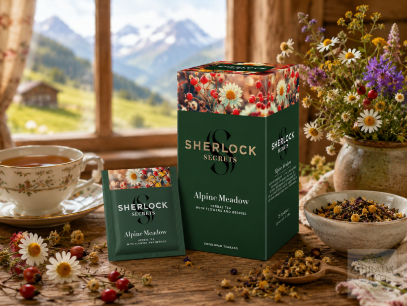 **Sherlock Secrets Alpine Meadow (22 Teebeutel, Grüntee)**