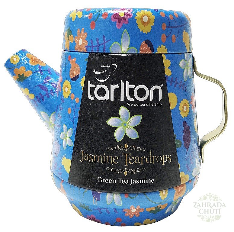 **TARLTON Tea Pot Jasmine Teardrops Green Tea – Grüntee in Teekannen-Dose, 100 g**