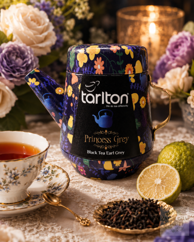 **TARLTON Tea Pot Princess Grey Black Tea – Teedose, 100 g**