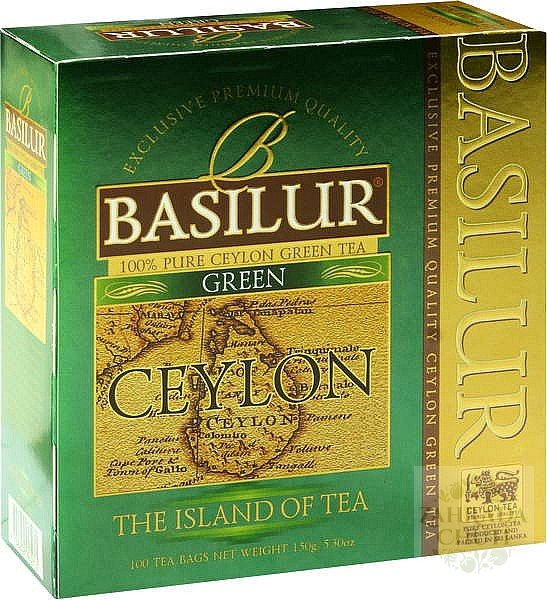 BASILUR Island Ceylon Green nepřebal 100x1,5g