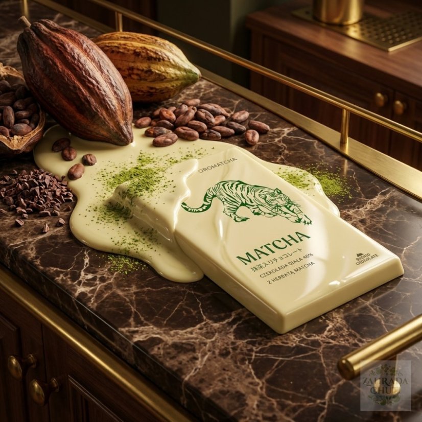 Bílá čokoláda 40 % s čajem MATCHA - zahradachuti.com