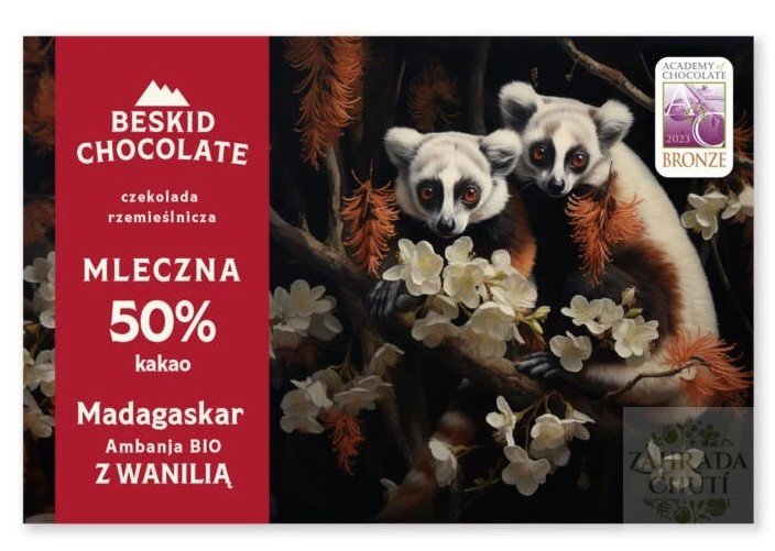 Mléčná čokoláda 50% s vanilkou Madagaskar Ambanja - zahradachuti.com