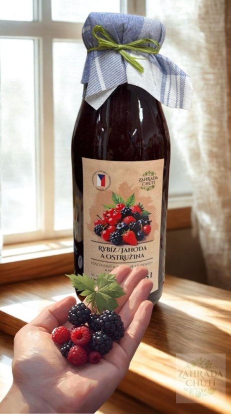 Sirup rybíz,jahoda,ostružina - zahradachuti.com