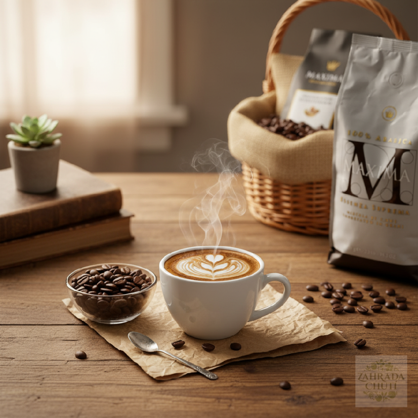 Zrnková káva Maxima Caffé 1 kg | 100% Arabica | Výběrová káva | zahradachuti.com