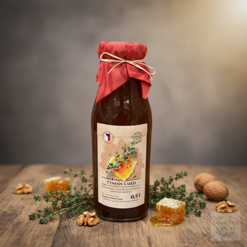 **Thymiansirup mit Honig**