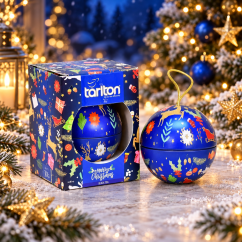 TARLTON Christmas Bauble Earl Grey – vánoční čaj v plechové ozdobě 30 g