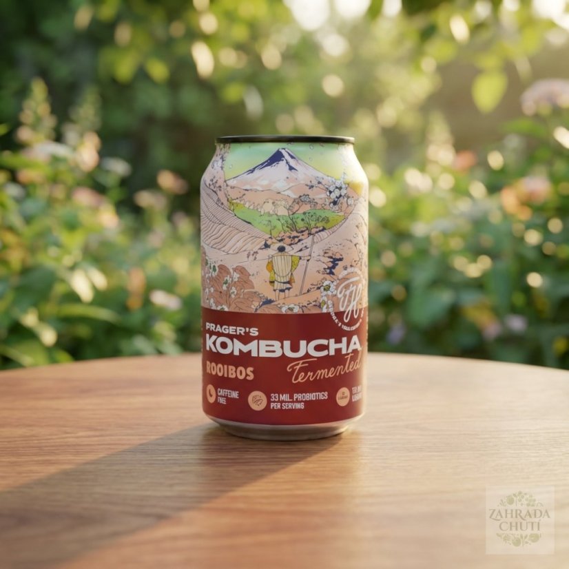 Prager’s Kombucha Rooibos 330 ml | Bez kofeinu - zahradachuti.com