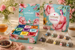 **LOVARÉ Butterfly Tea Collection 90 g (45 Pyramidenbeutel, Teekollektion)**