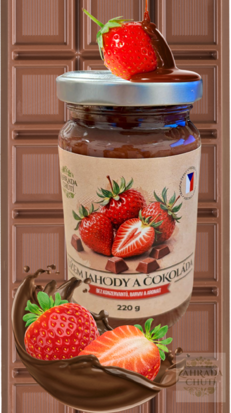 Jahoda s čokoládou