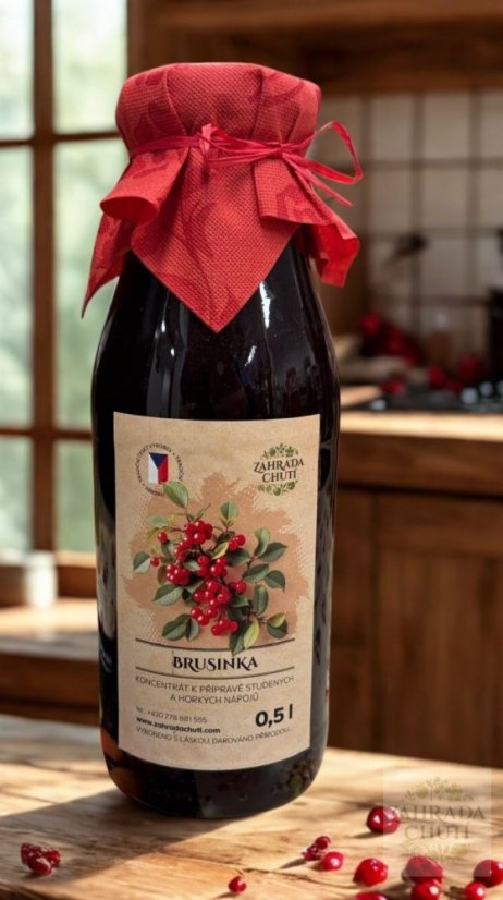 Brusinkový sirup - zahradachuti.com