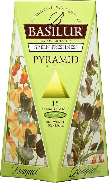 BASILUR Bouquet Green Freshness Pyramid 15