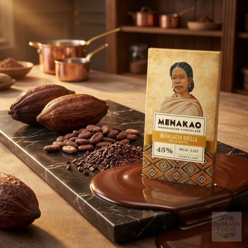 Mléčná čokoláda Menakao Madagaskar 45% - zahradachuti.com