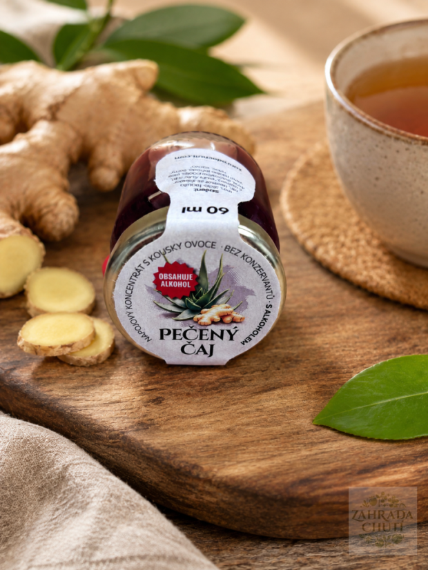 Pečený čaj alkoholový - Aloe vera se zázvorem a tequilou