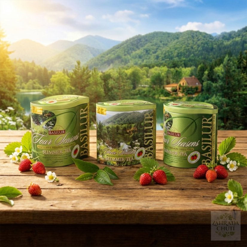 BASILUR Four Seasons Summer Tea plech 100g - zahradachuti.com