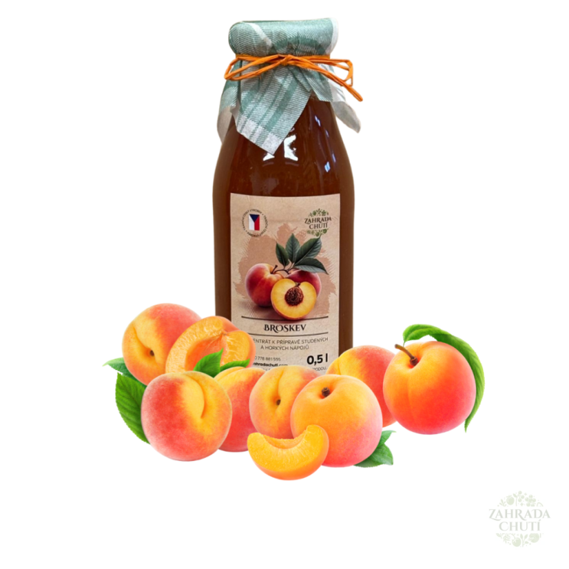 Přírodní broskvový sirup – Zahrada chutí