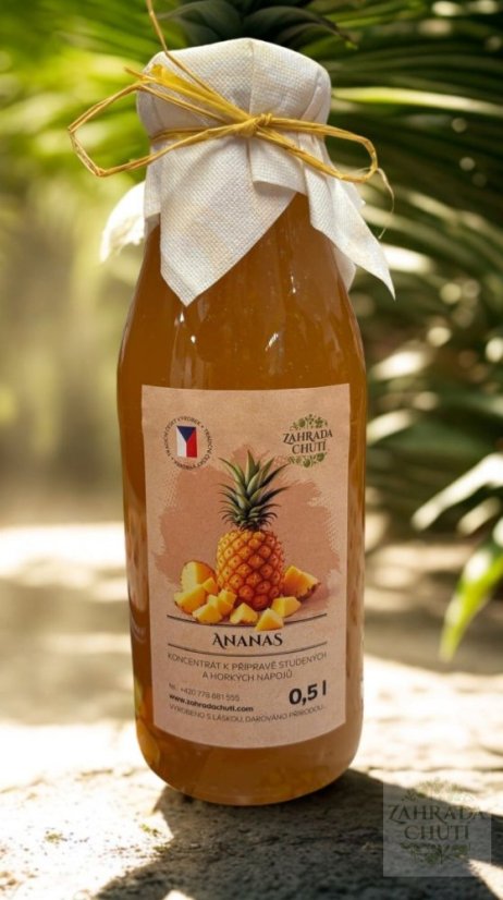 Přírodní ananasový sirup – Zahrada chutí