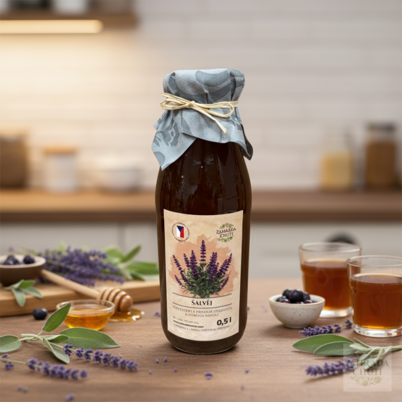 šalvěj sirup - zahradachuti.com