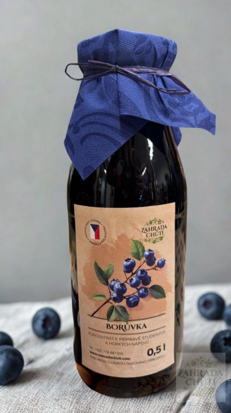 Přírodní borůvkový sirup – Zahrada chutí