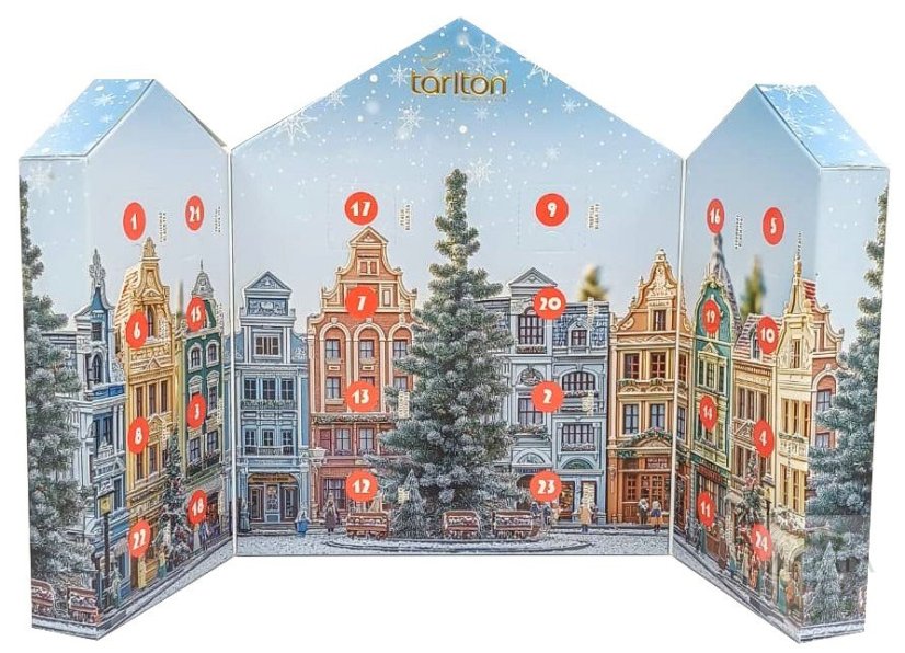 TARLTON Vánoční adventní kalendář The First Noel papír 24x2g