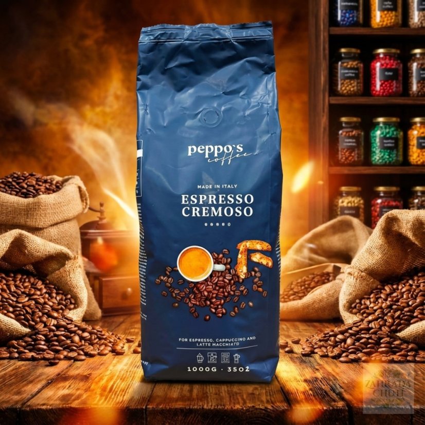 Peppo's Espresso Cremoso - Zrnková káva - zahradachuti.com