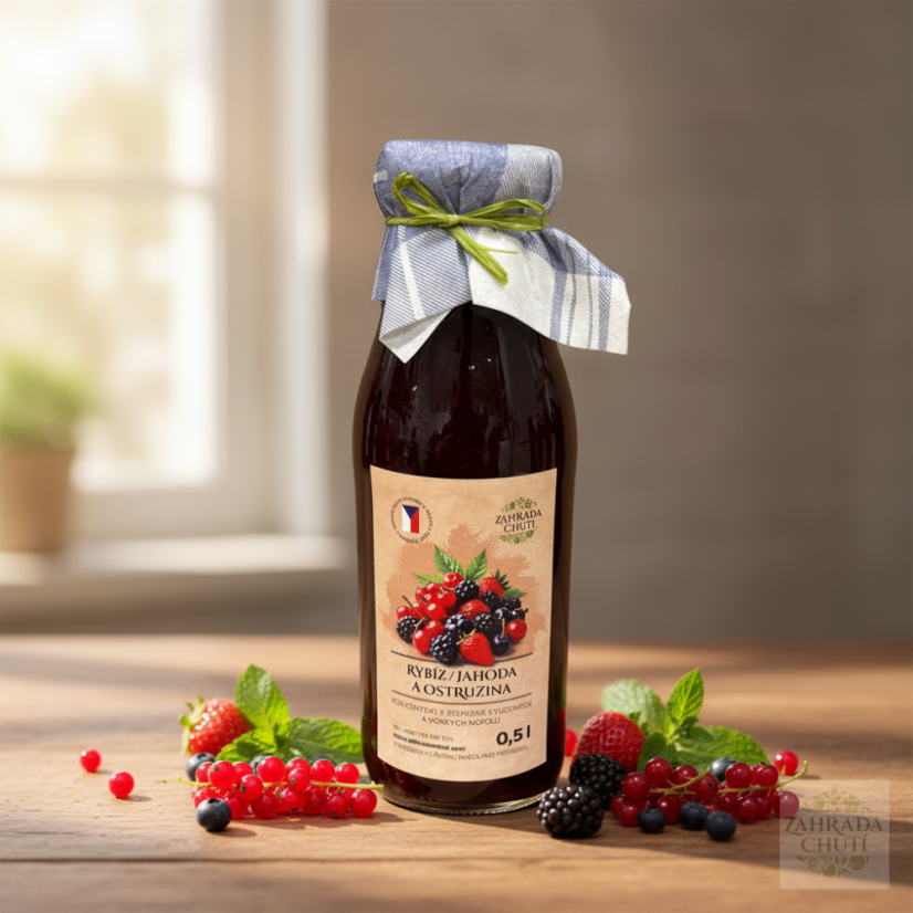 Sirup rybíz,jahoda,ostružina - zahradachuti.com