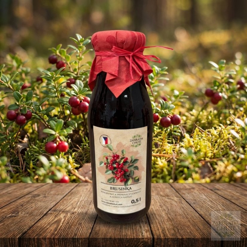Brusinkový sirup - zahradachuti.com