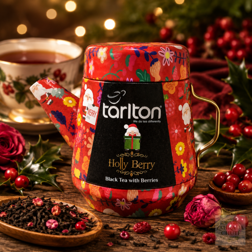 TARLTON Tea Pot Holly Berry Black Tea 100g