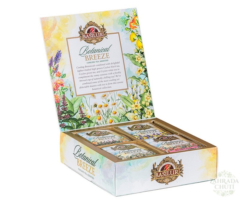BASILUR Botanical Breeze Cooling Teas Assorted 40 otevřená