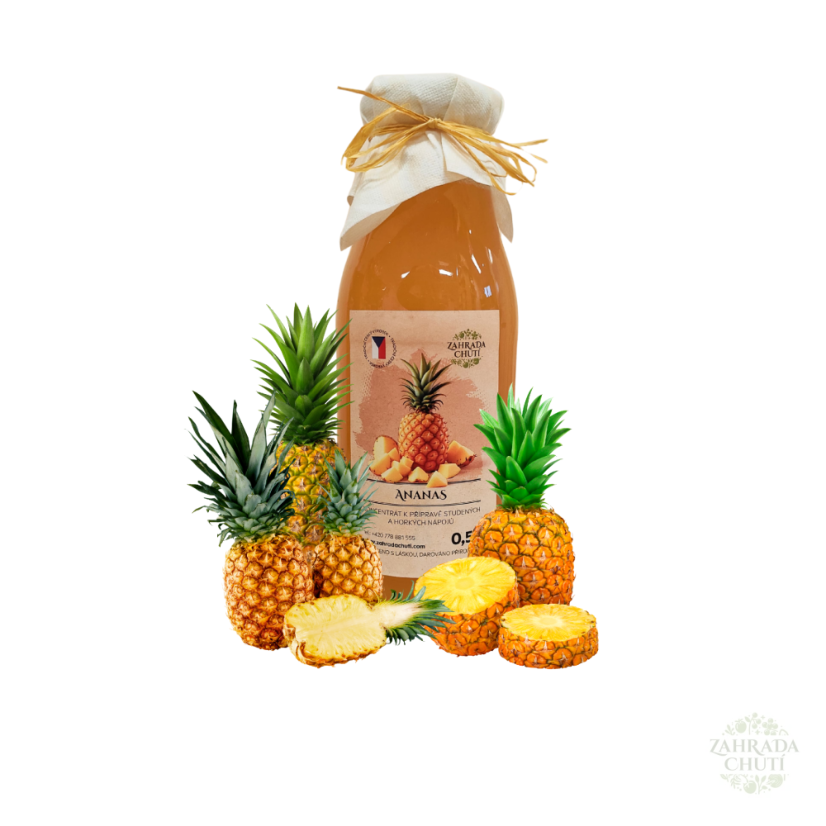 Přírodní ananasový sirup – Zahrada chutí