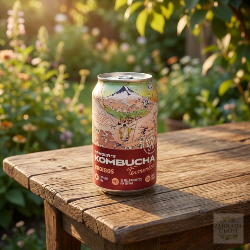 Prager’s Kombucha Rooibos 330 ml | Bez kofeinu - zahradachuti.com