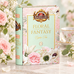 Basilur Floral Fantasy Vol. III – zelený čaj s růží a třešní 100 g